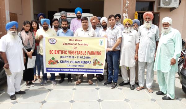 KVK, Mohali organizes One week vocational training on Horticulture