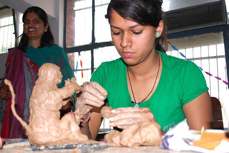 Clay making in Youth Festival 2012