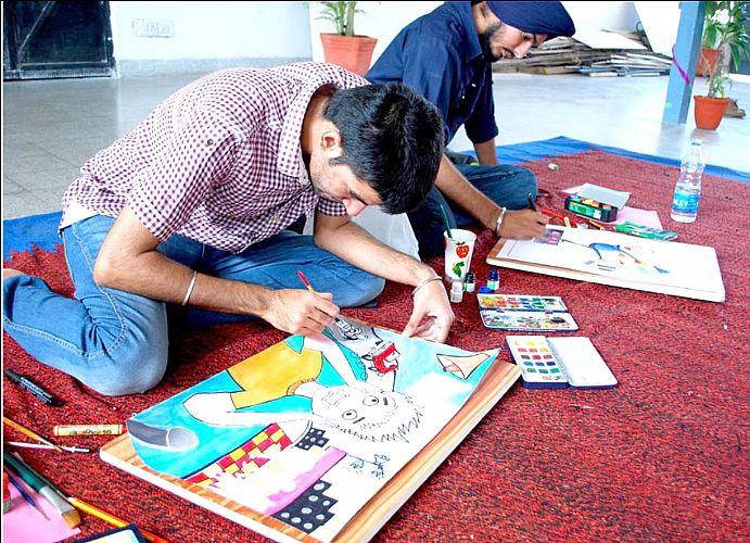 Painting competition in Youth Festival 2012