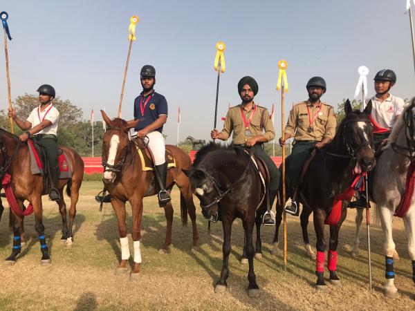 NCC Team of Vet Varsity Brings Laurels by won five medals in various equestrian events in the Delhi Horse Show