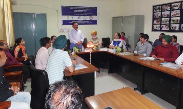 Dr. H. K. Verma addressed the  Trainees on Training programme Disease Surveillance in Aquaculture