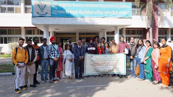 Trainees visit the University Campus during Skill Development Training Programme conducted by KVK, Tarn Taran on 9th March,2020