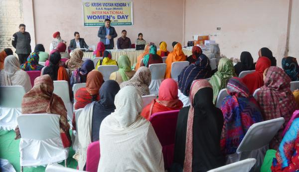 KVK, Mohali celebrates International Women’s Day at village Khizrabad on 8th March, 2020