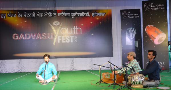 Solo Song peformance by students in 9th Youth festival on 13-11-2018