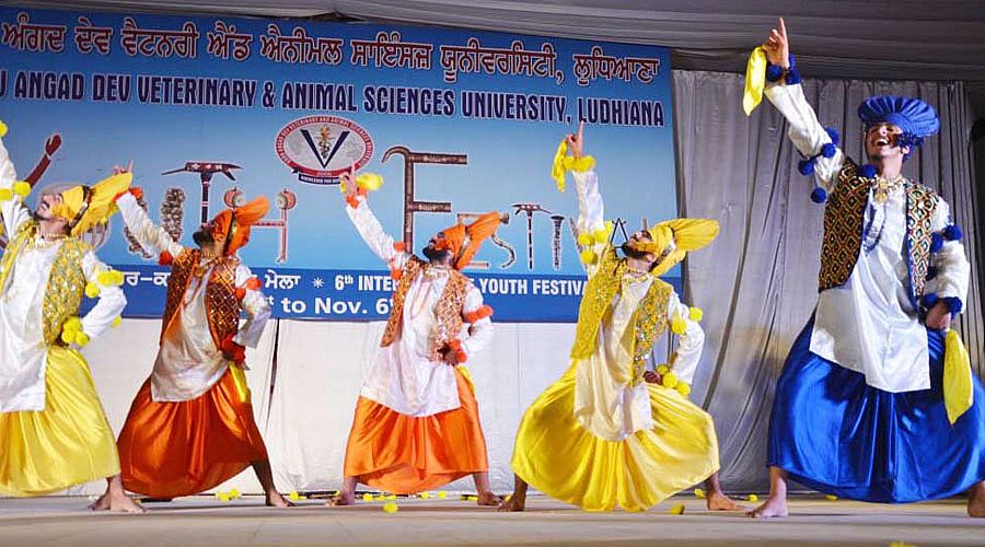 Bhangra perfomed by students in 6th Inter College 