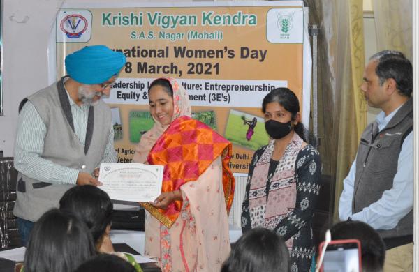 Krishi Vigyan Kendra, Mohali celebrates International Womens Day on 8th March,2021