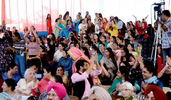 Audience enjoying the 12th youth festival on dated 17-11-2023