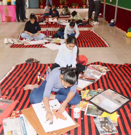 Collage making Competition on 14-10-2022 in 11th Youth Festival