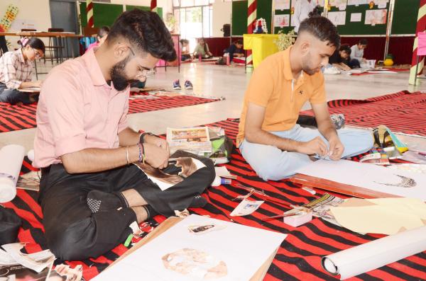 Collage making Competition on 14-10-2022 in 11th Youth Festival