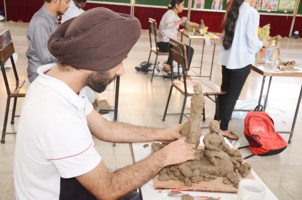 Clay making Competition on 14-10-2022 in 11th Youth Festival