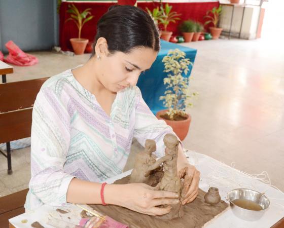 Clay making Competition on 14-10-2022 in 11th Youth Festival