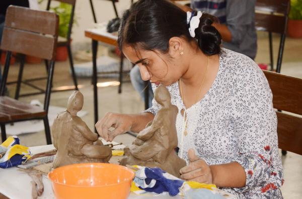 Clay making Competition on 14-10-2022 in 11th Youth Festival