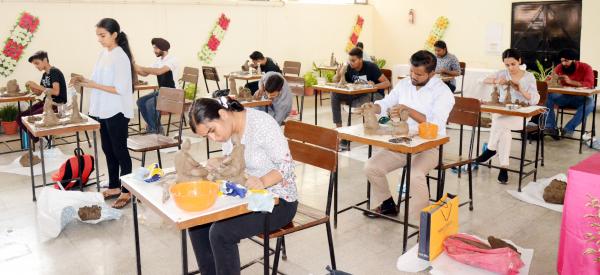 Clay making Competition on 14-10-2022 in 11th Youth Festival