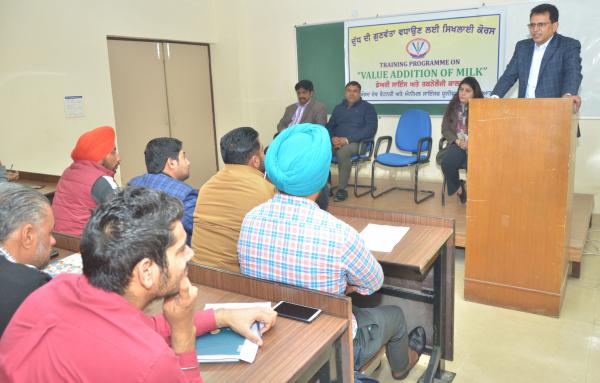 Value Addition of Milk Training conducts at Vet Varsity on 8-02-2020