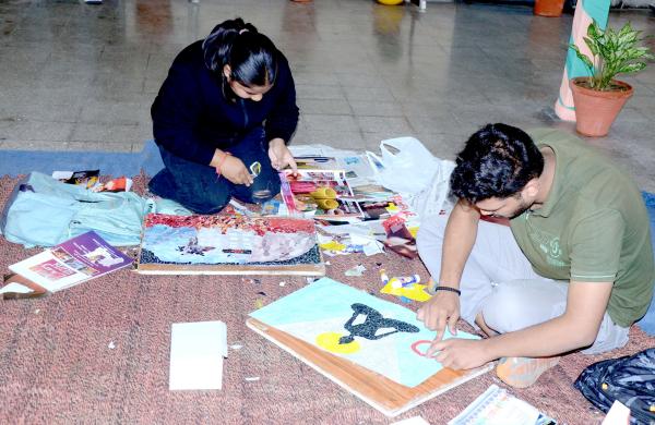 Clay, Paper and Words created a blend of art at Vet Varsity on 2nd day of Youth festival