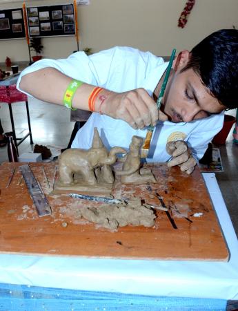 Clay making Competition on 07-11-2023 in 12th Youth Festival