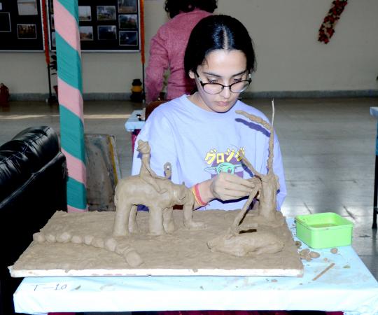 Clay making Competition on 07-11-2023 in 12th Youth Festival