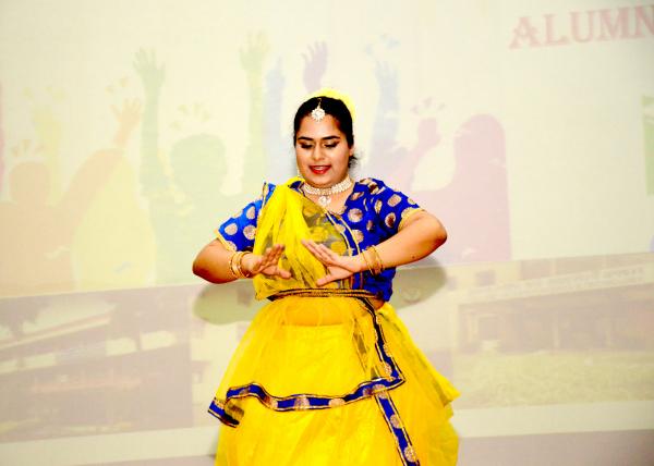 A student perform prayer dance during GADVASU - Alumni Meet 2022