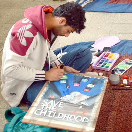 Poster Making Competition on 25-11-2024 in 13th Youth Festival