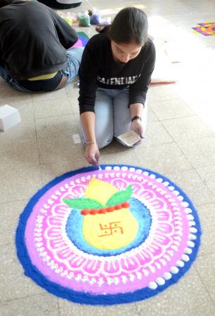 Rangoli Making Competition on 27-11-2024 in 13th Youth Festival