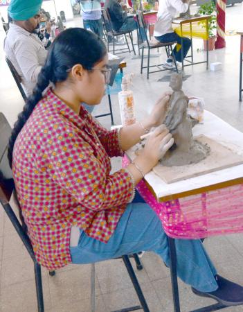 Clay Making Competition on 27-11-2024 in 13th Youth Festival