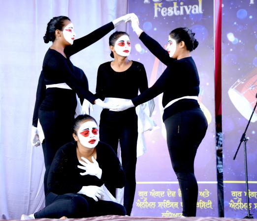 Mime competition in 12th Youth Festival on Dated 16-11-2023