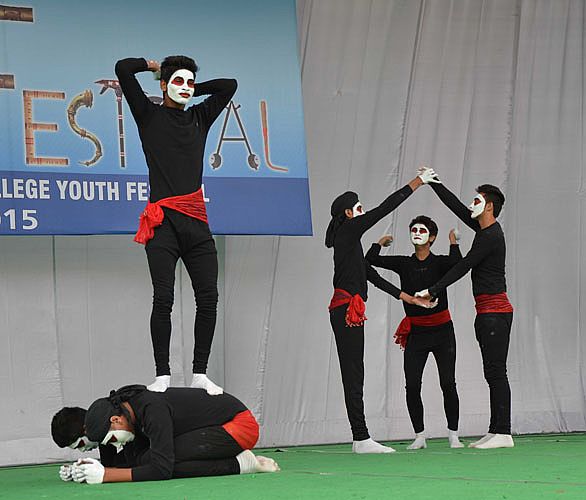 Mime event in 6th Inter College Youth Festival 201