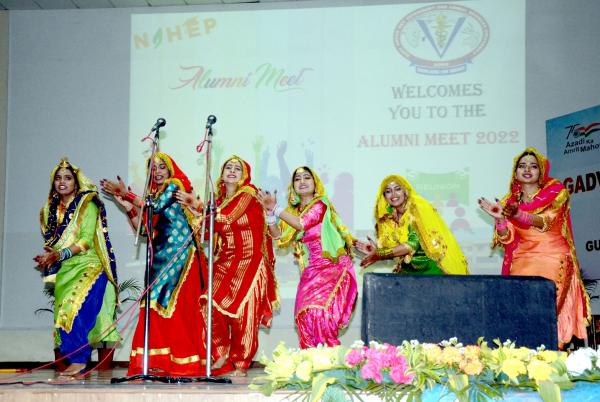 Student perform Gidha during GADVASU -Alumni meet 2022