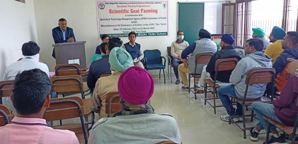 Dr. Inderjeet Singh, Vice Chancellor, GADVASU expressed their views for Goat farming on 1st March,2021