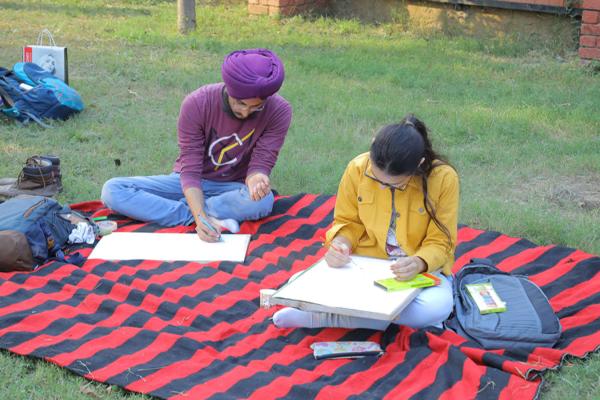 University Youth festival starts with brush, colours on Dated 05-11-2019