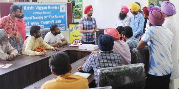 Krishi Vigyan Kendra, Barnala organized vocational training on Fish Farming