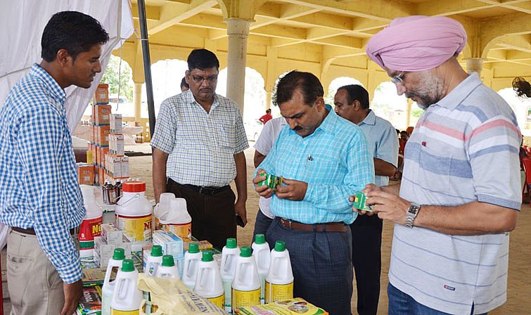 Exhibition in Kisan Sammelan at Krishi VigyanKendr